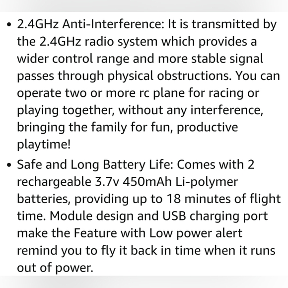 Nib Drone for Kids Remote Control Airplane 360 flip 2 rechargeable batteries - Picture 3 of 8